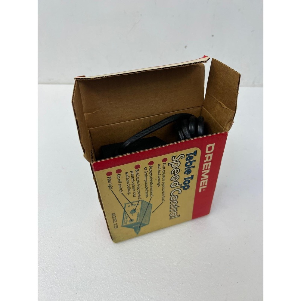 Dremel Model 219 Table Top Speed Control for Moto-Tools Vintage NOS Variable Box - Picture 6 of 10